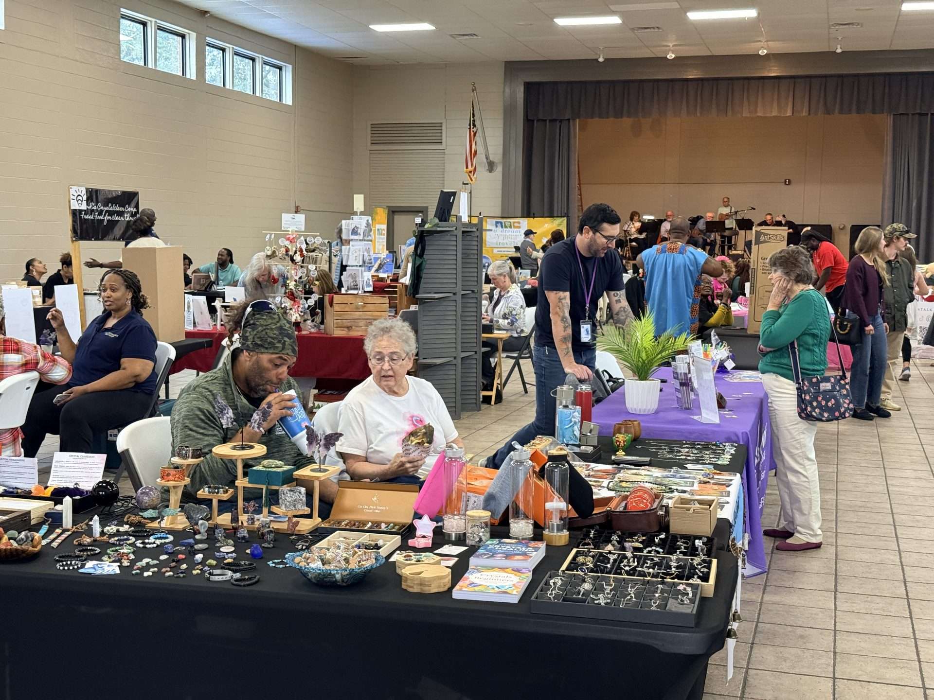 2026 $1,000 Start-Ups vendor market bustling with people
